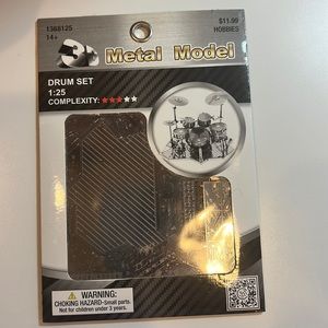 Metal model Drum Set 1:25